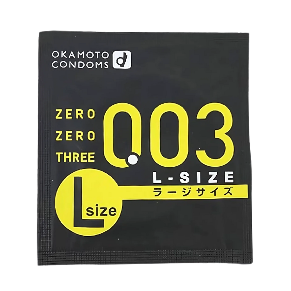 Okamoto 003 Large Size|10 Pieces Ultra-Thin 0.03mm Natural Latex Condoms Made in Japan