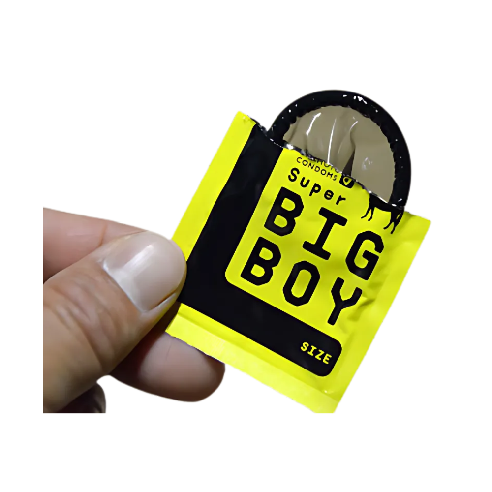 Okamoto Super Big Boy|12 Pieces Large Fit Black Latex Condoms Made in Japan