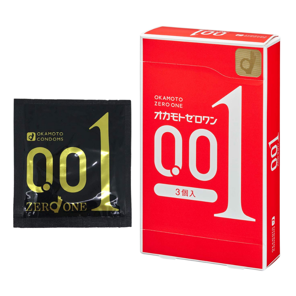 Okamoto Zero One|3 Pieces Ultra-Thin 0.01 mm Premium Condom