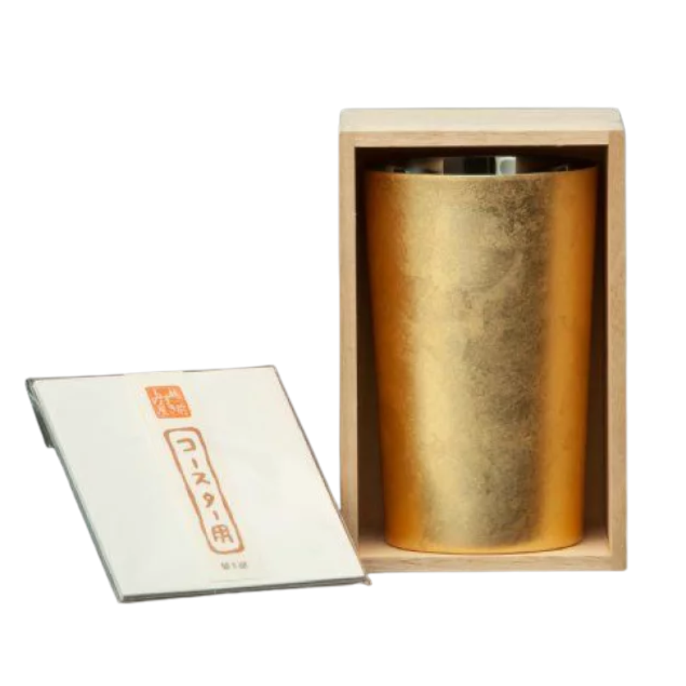 Kanazawa Gold Leaf Stainless Steel Cup – Double-Walled｜Made in Japan